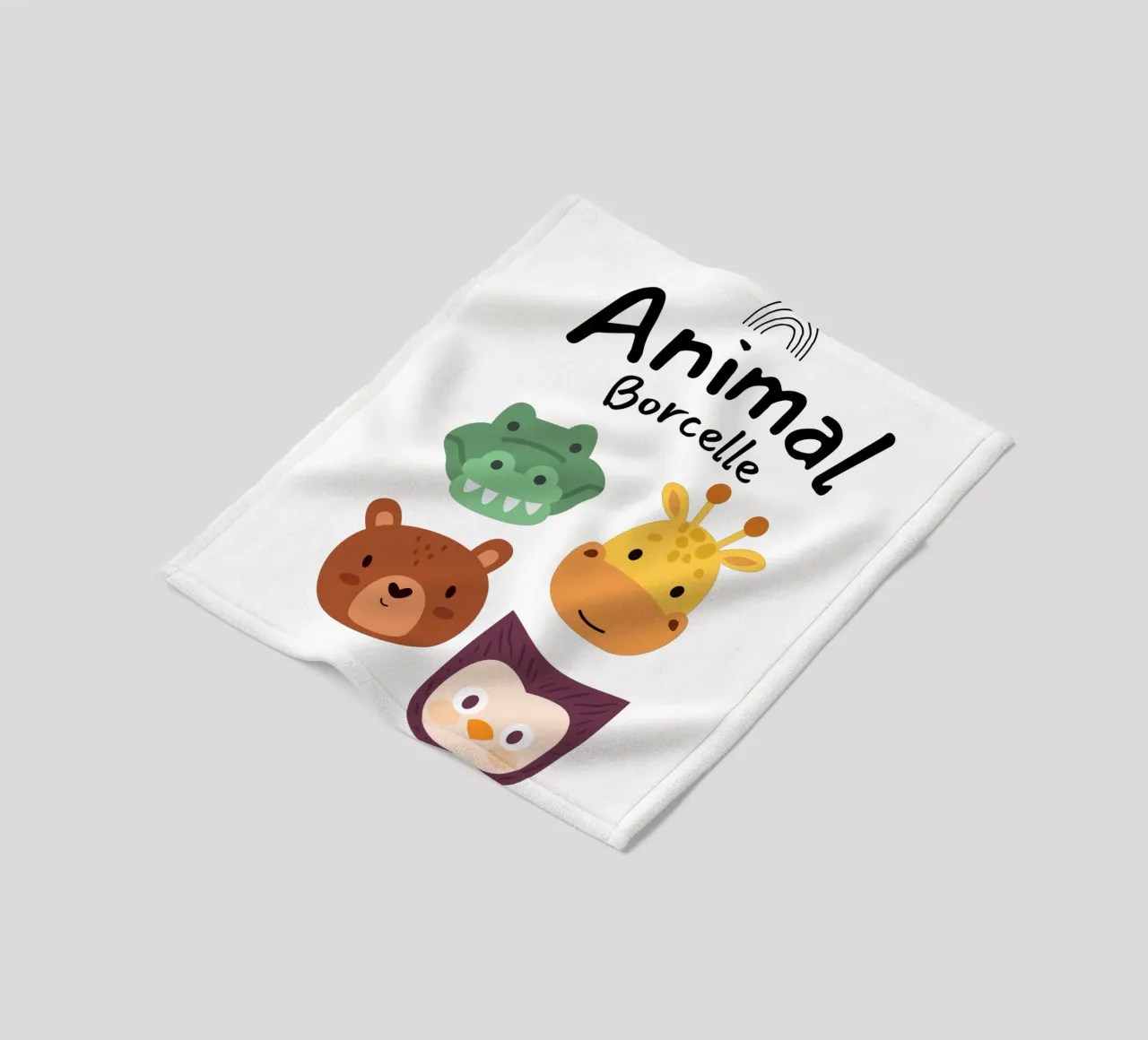 animal borcelle fleece blanket by khoailang