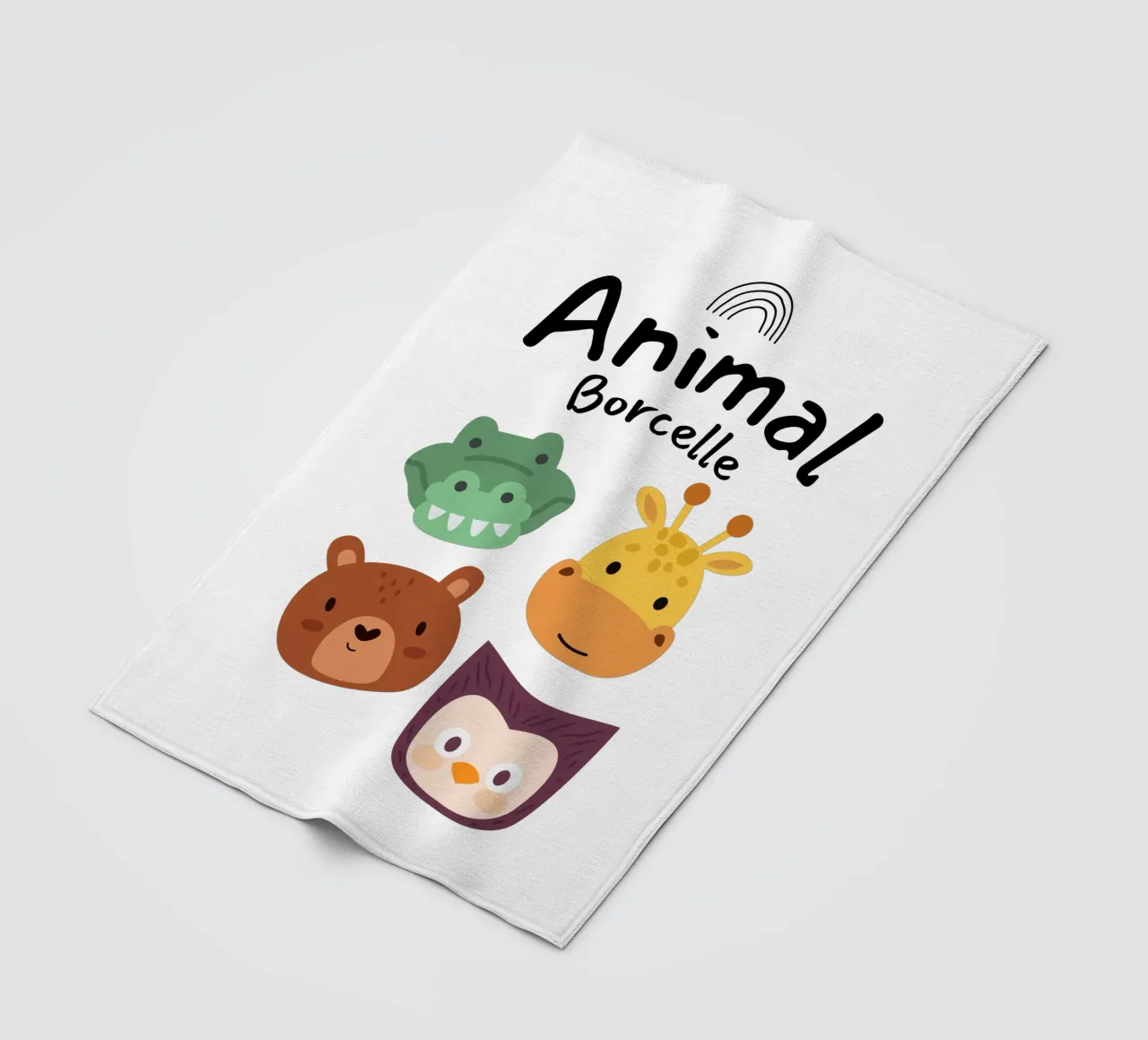 animal borcelle fleece blanket by khoailang