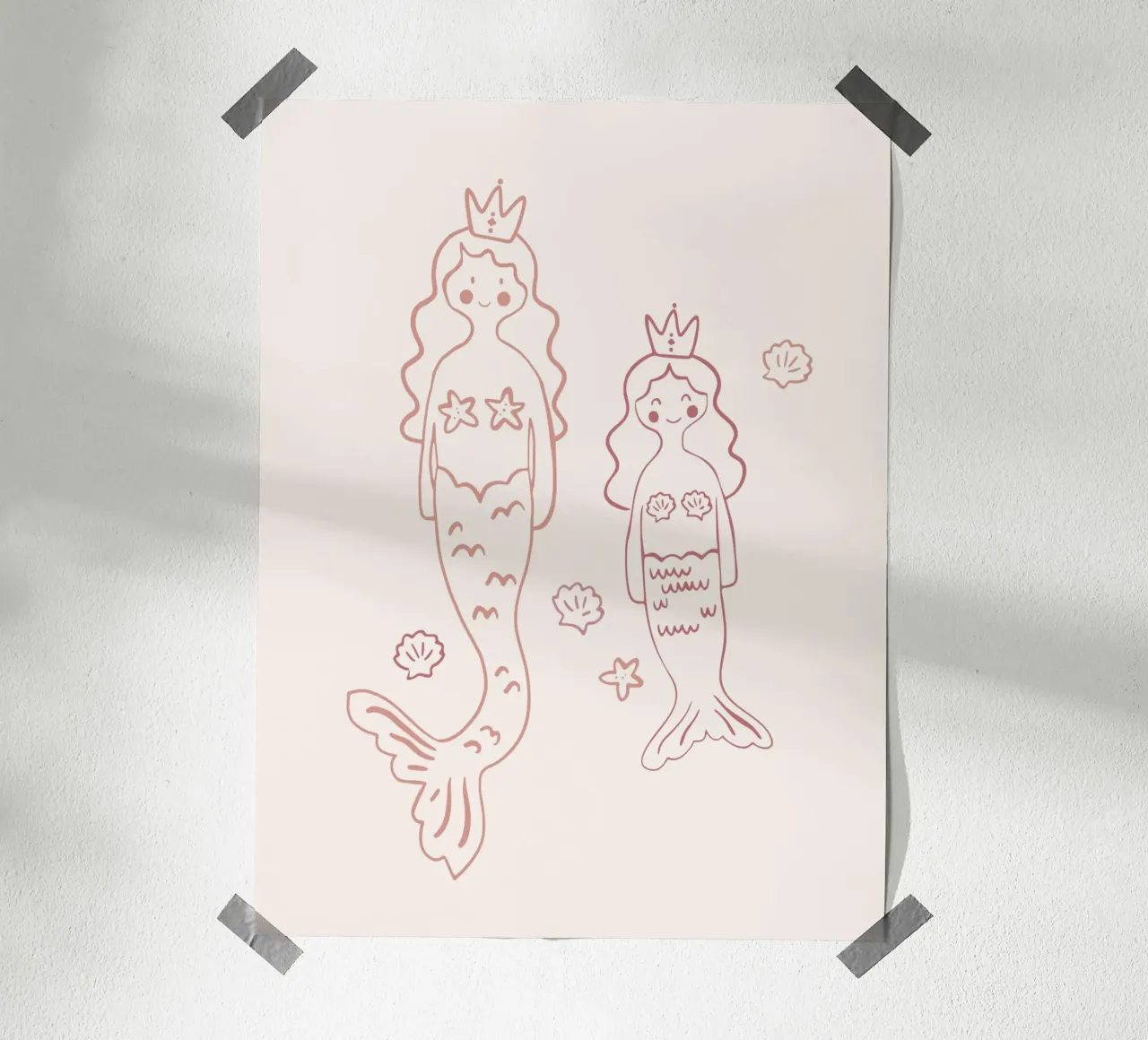 Sirene poster con telaio in plastica da KRUTH DESIGN