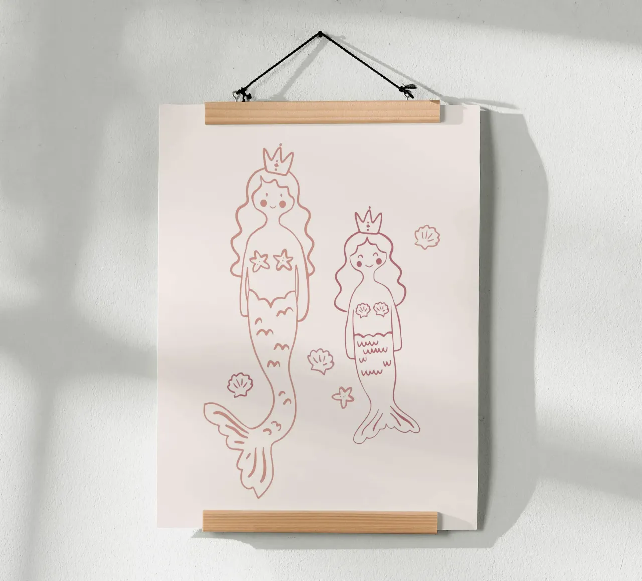 Sirene poster con telaio in plastica da KRUTH DESIGN