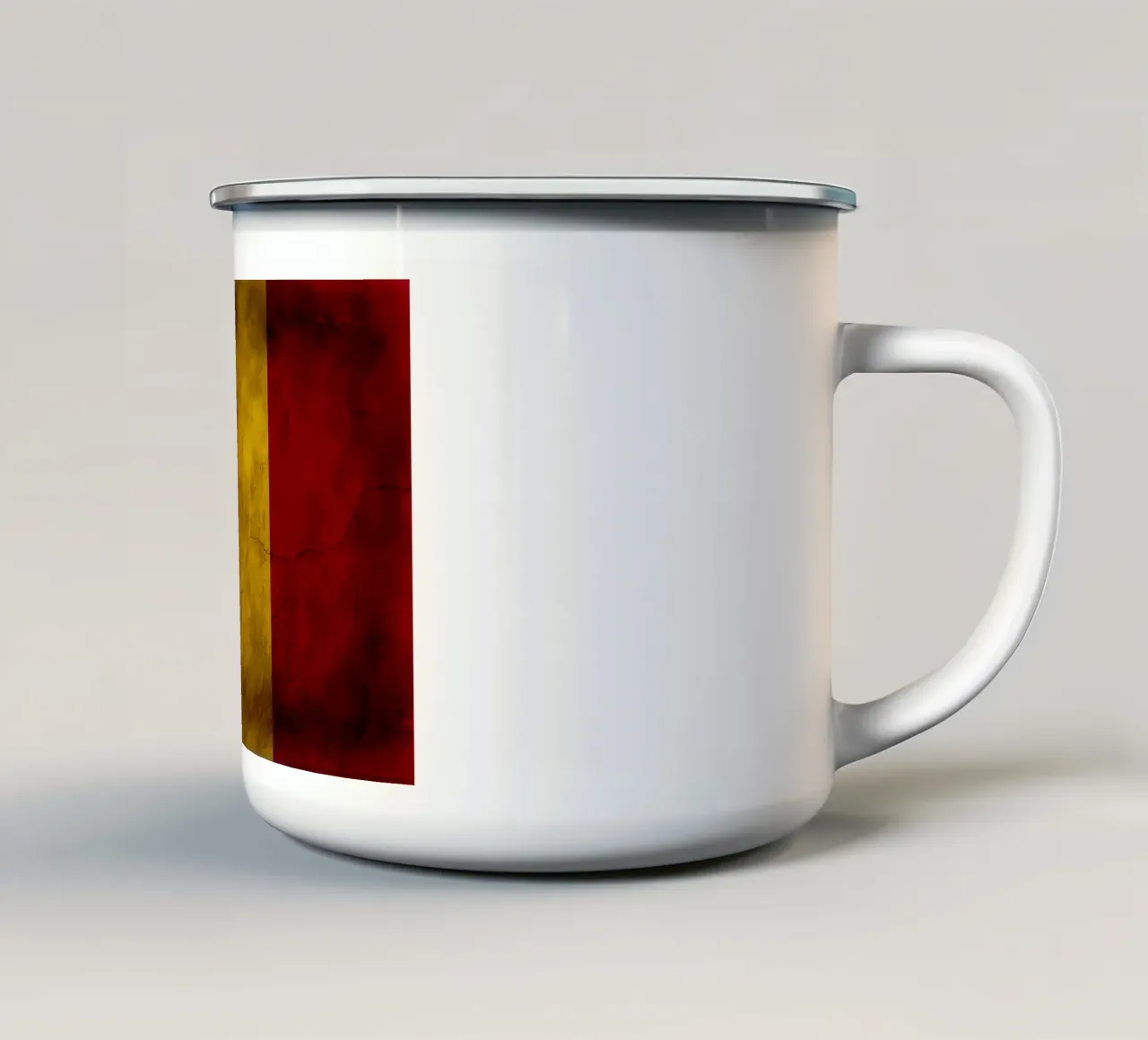 Bandiera d'epoca del Ciad tazza in smalto da Joshua A Holmes