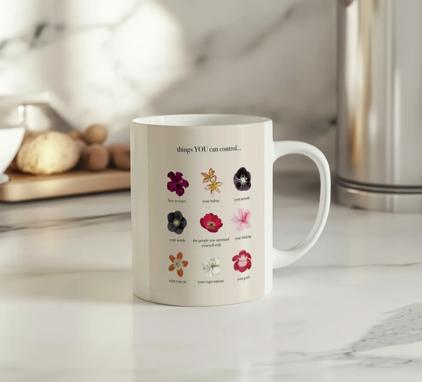 Things you CAN control ceramic mug by anisillustration