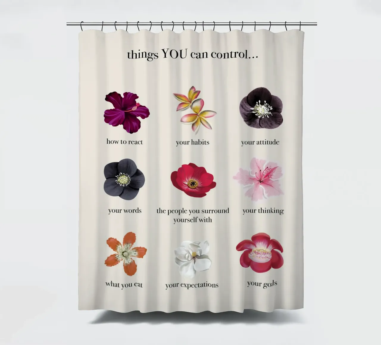 Things you CAN control tenda da doccia da anisillustration