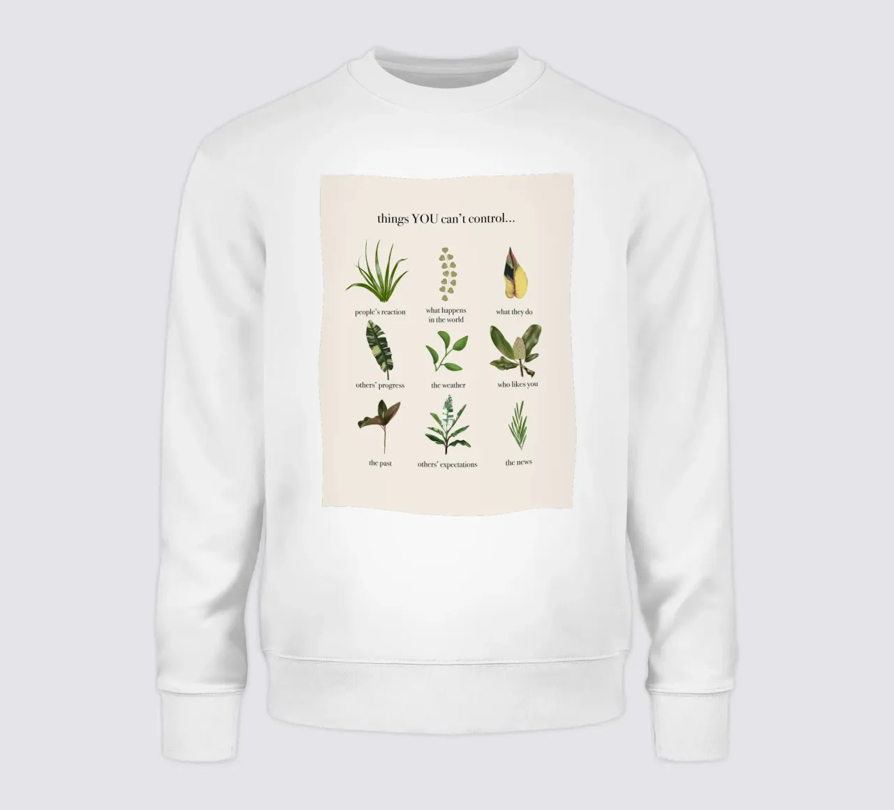 Things you can't control sweatshirt by anisillustration