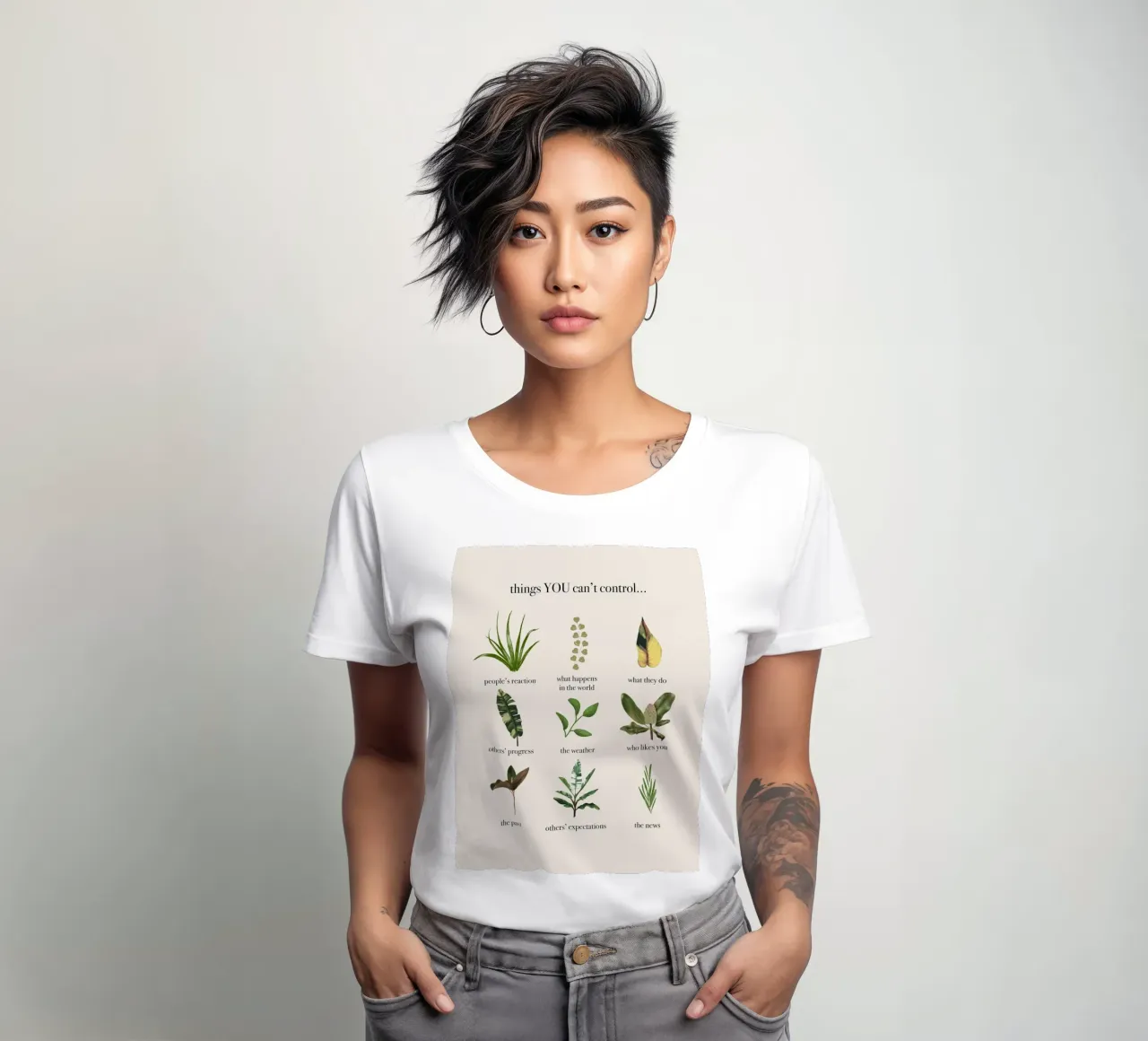 Things you can't control Frauen T-Shirt von anisillustration