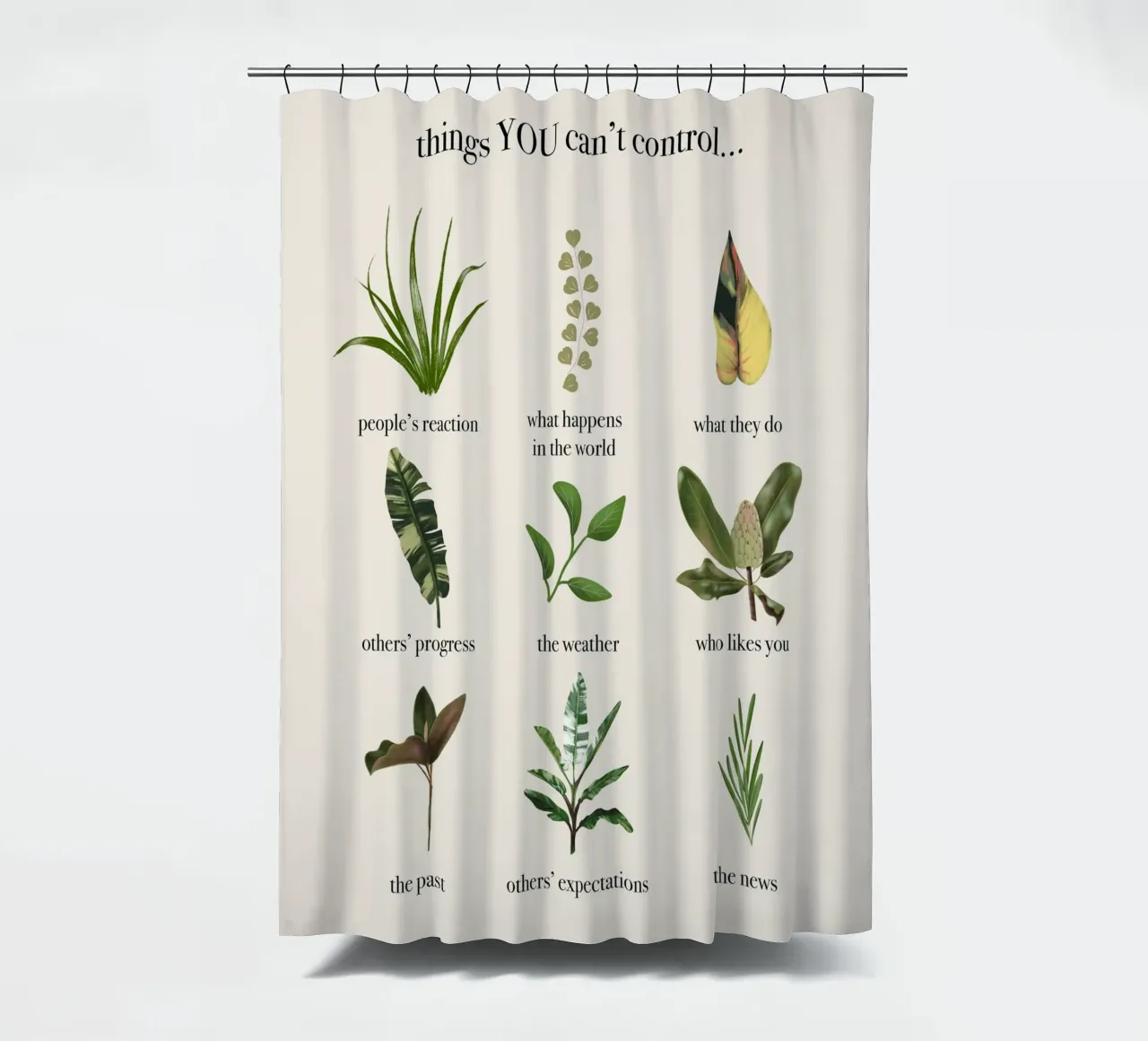 Things you can't control tenda da doccia da anisillustration