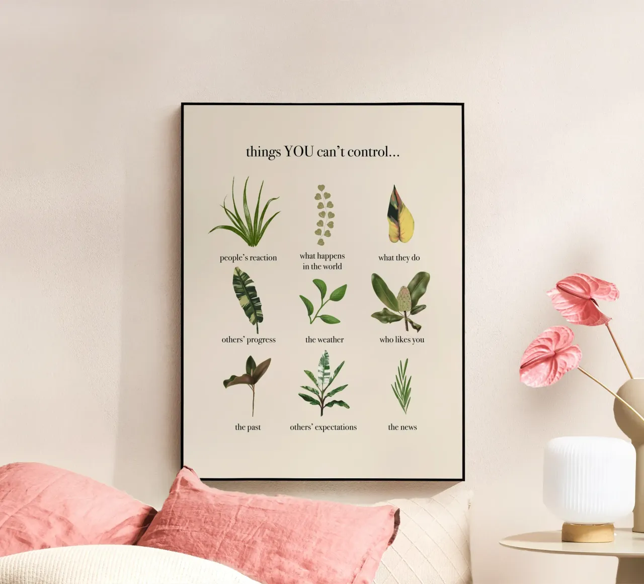 Things you can't control plexiglass da anisillustration