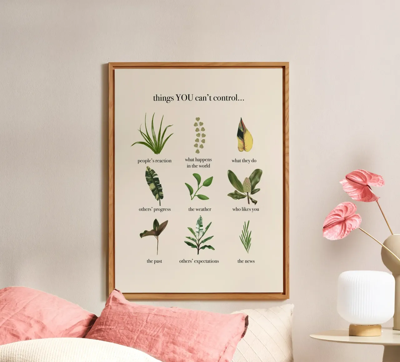 Things you can't control alluminio dibond da anisillustration