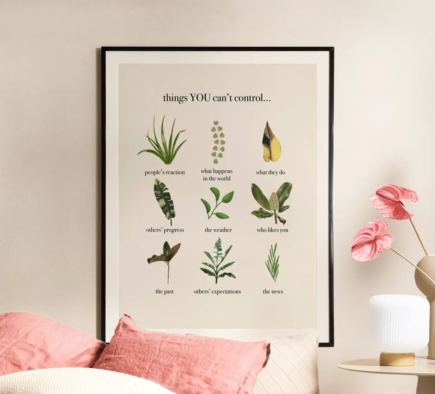 Things you can't control poster da anisillustration