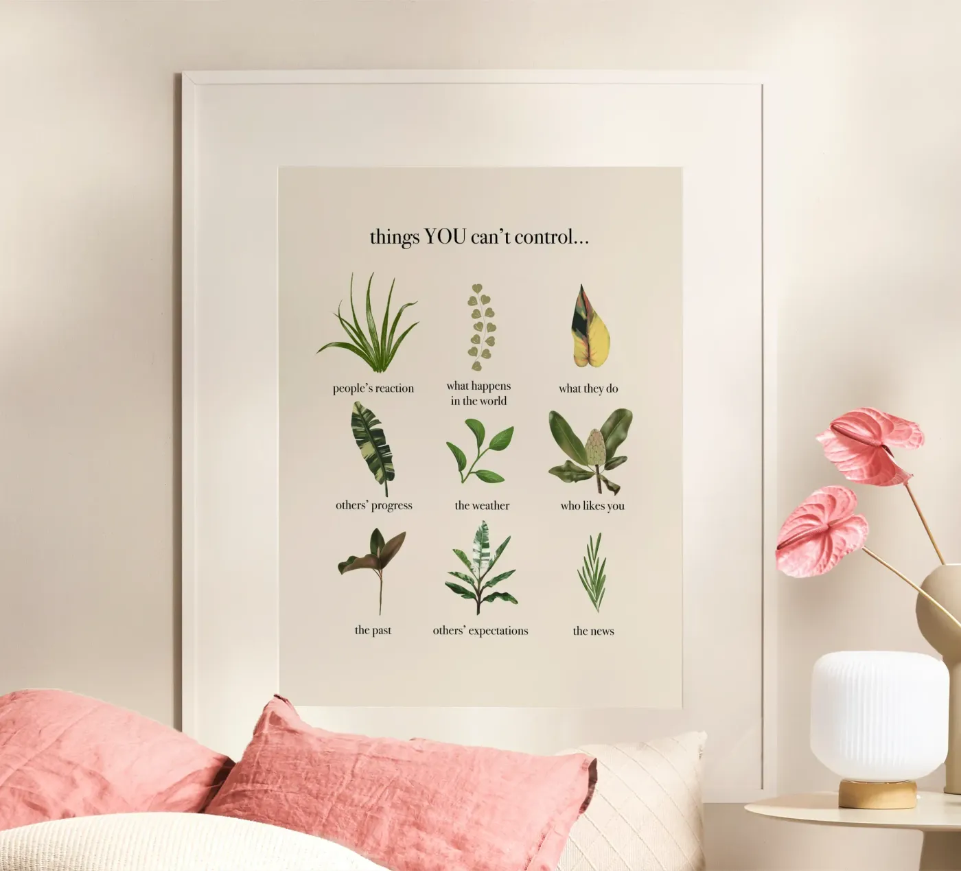 Things you can't control poster da anisillustration