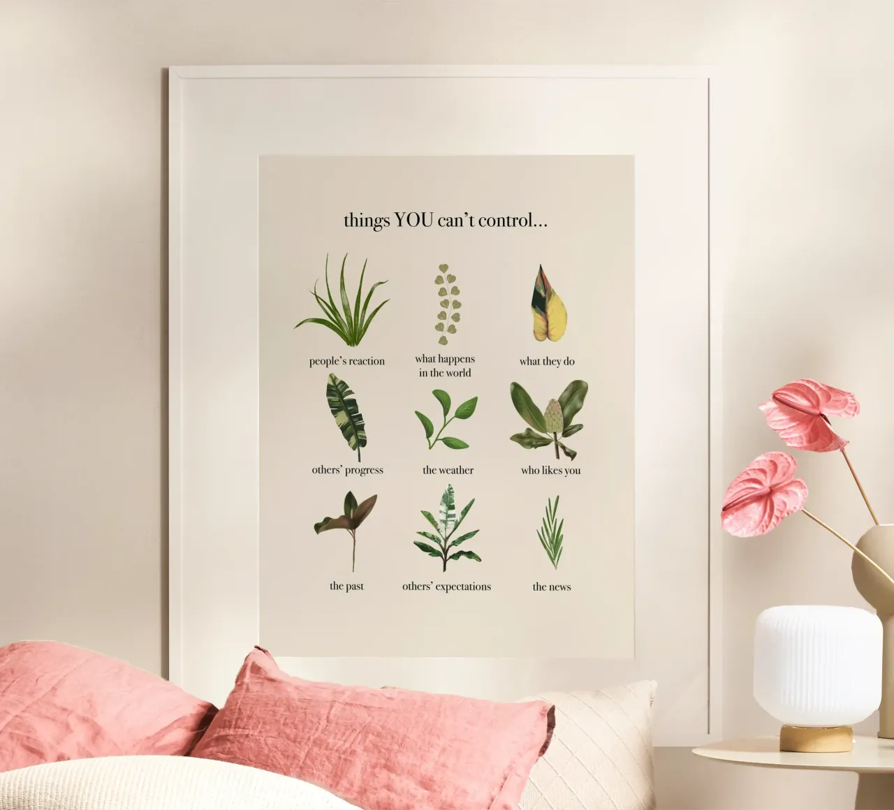 Things you can't control poster da anisillustration