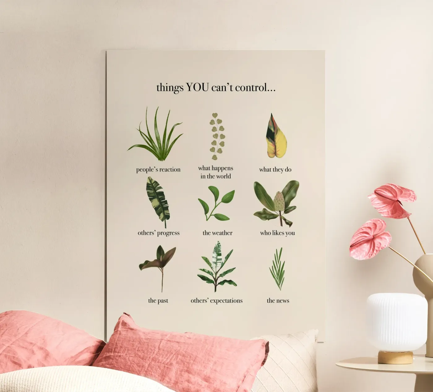 Things you can't control poster da anisillustration