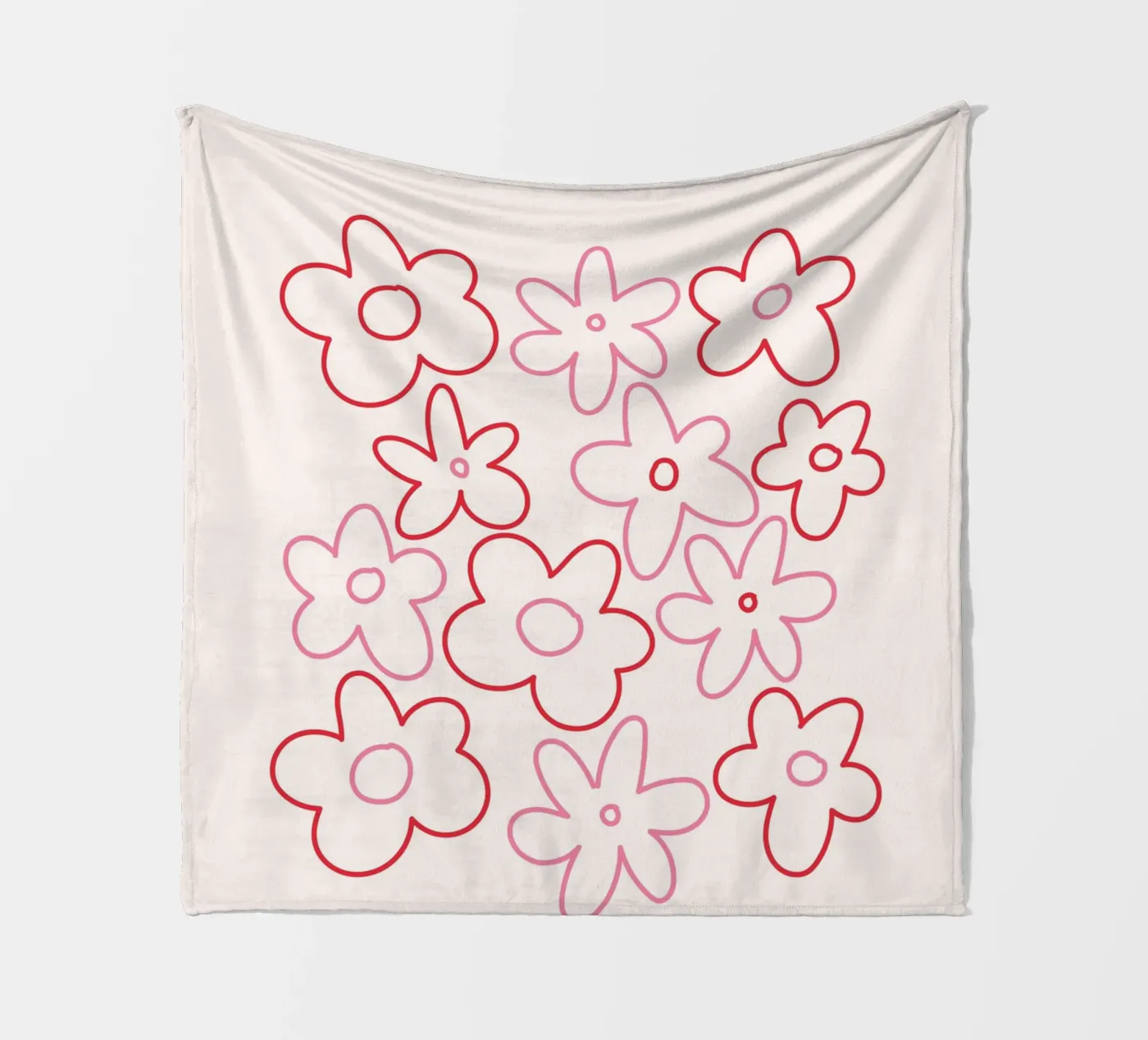 Bloem fleecedeken van KRUTH DESIGN