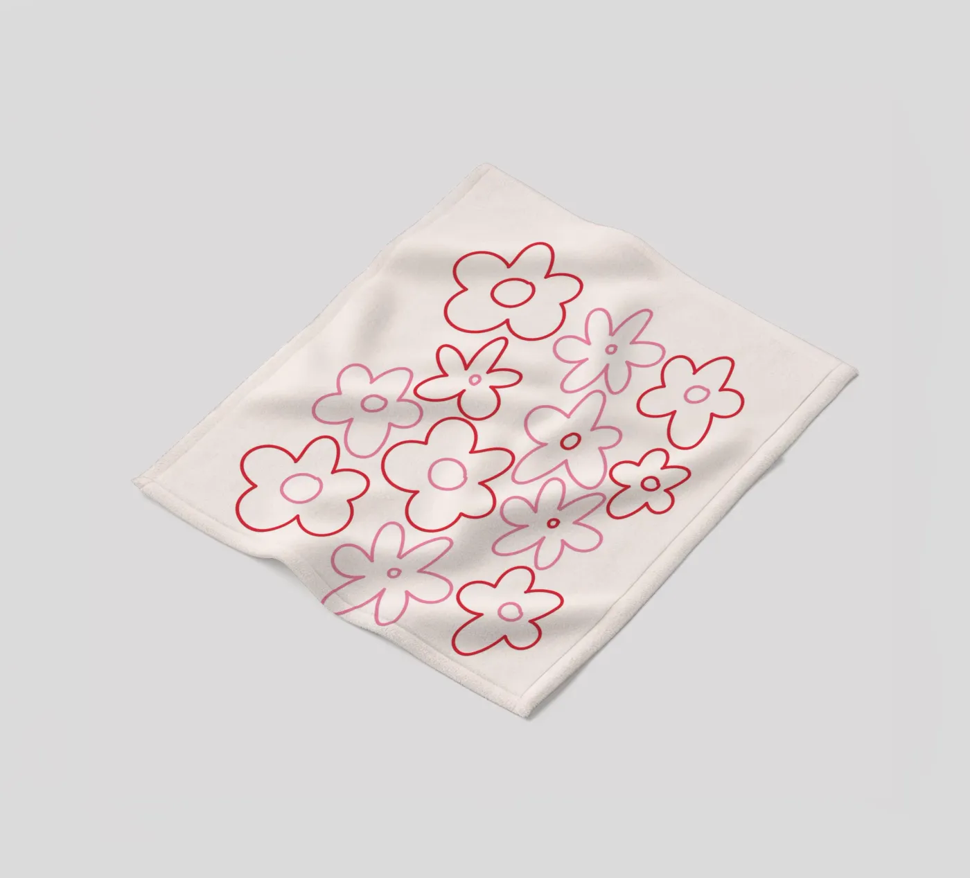 Bloem fleecedeken van KRUTH DESIGN