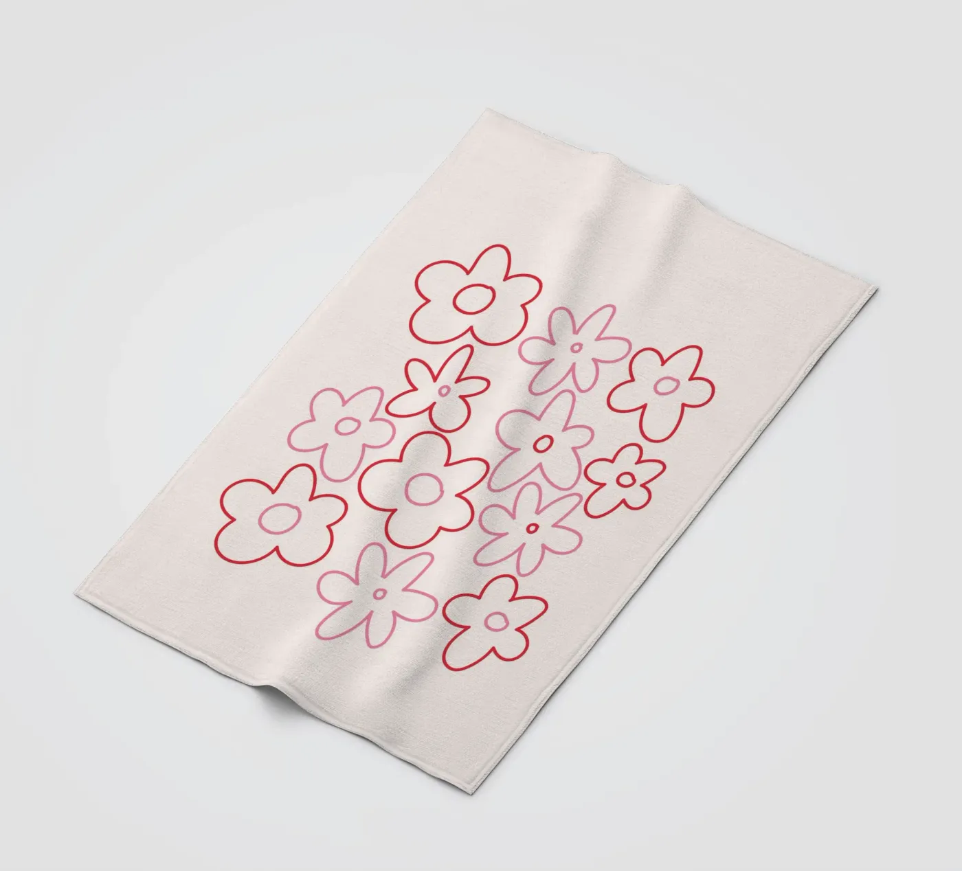 Bloem fleecedeken van KRUTH DESIGN