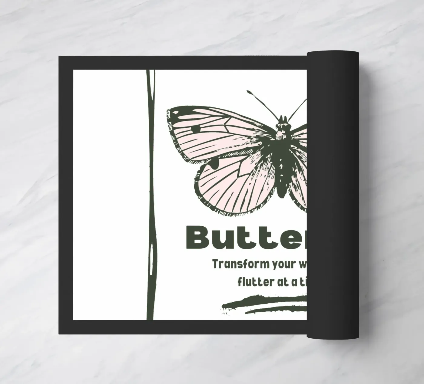 butterfly Fußmatte von khoailang