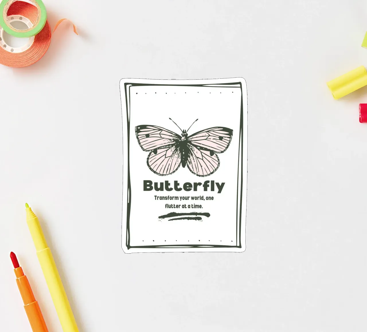 butterfly sticker by khoailang
