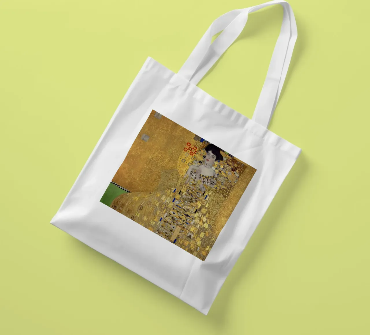 Klimt  Portrait of Adele Bloch-Bauer borsa in juta da Venus Art