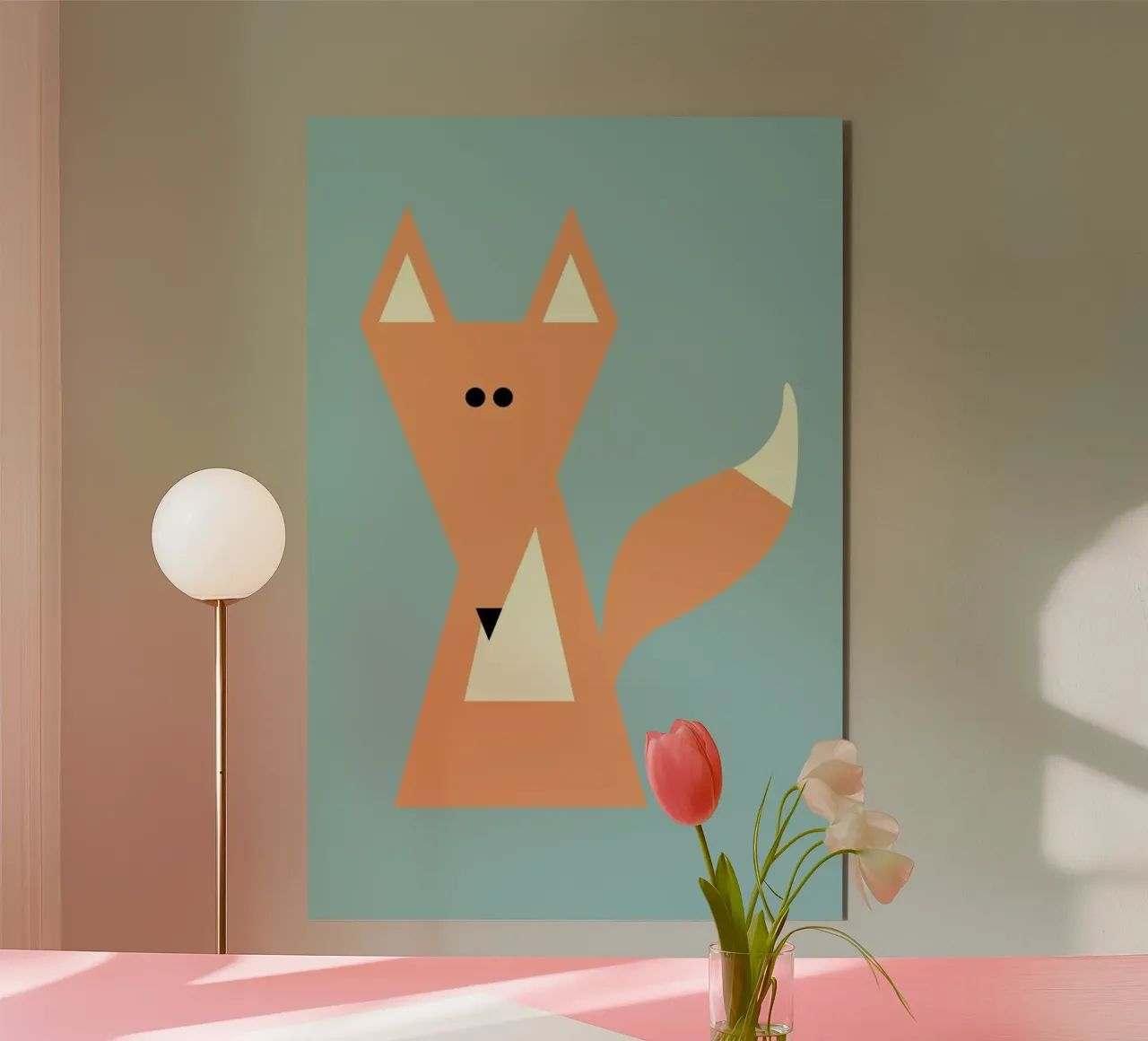 Ray the Fox alluminio dibond da Marx & Croft