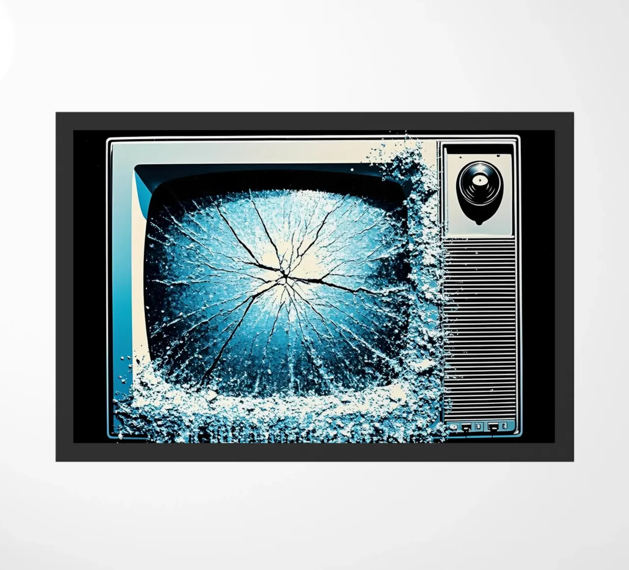 Televisione in fusione - Pop Art zerbino da ColorCrash Gallery