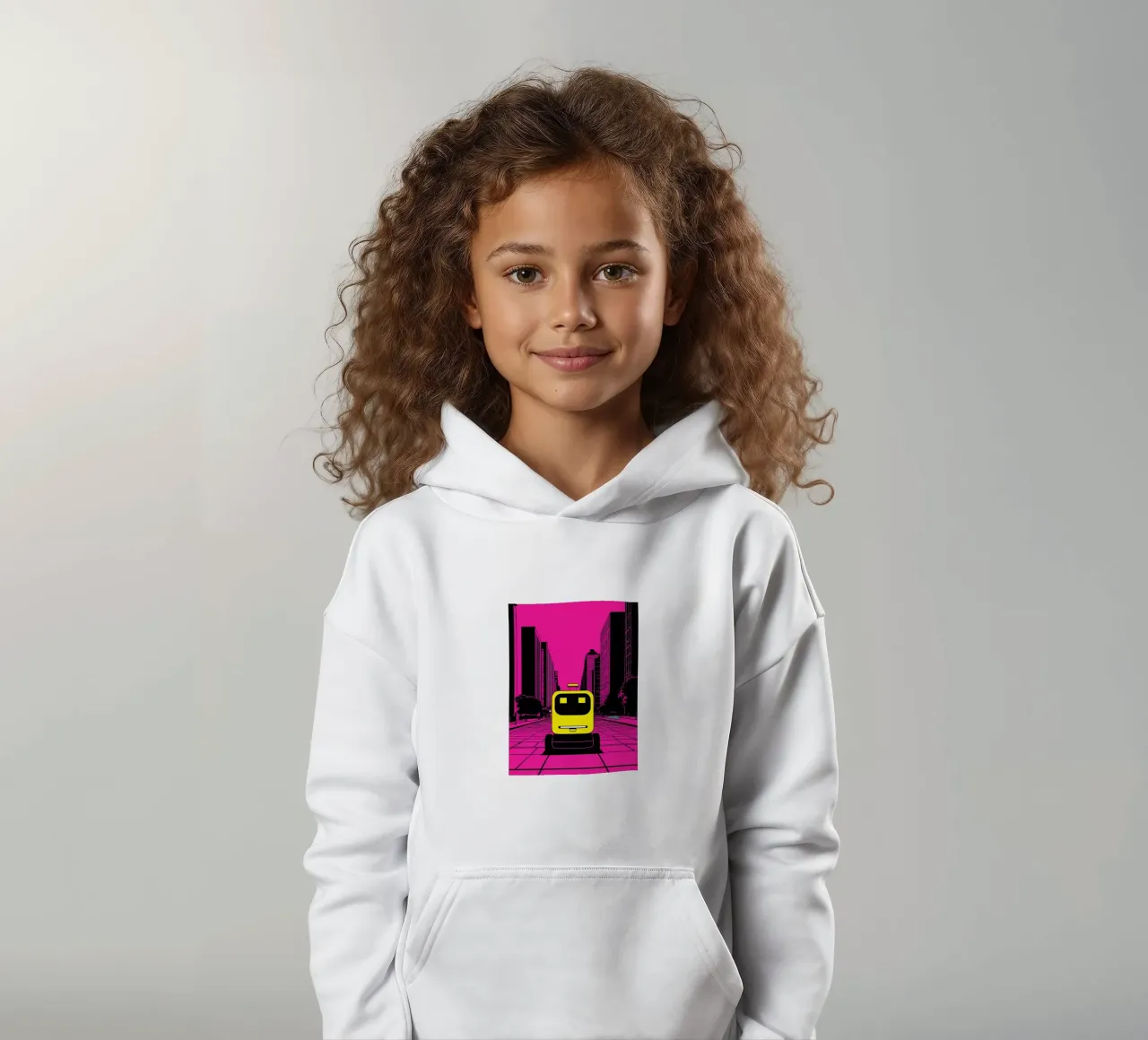 Robot - Pop Art felpa bambino con cappuccio da ColorCrash Gallery