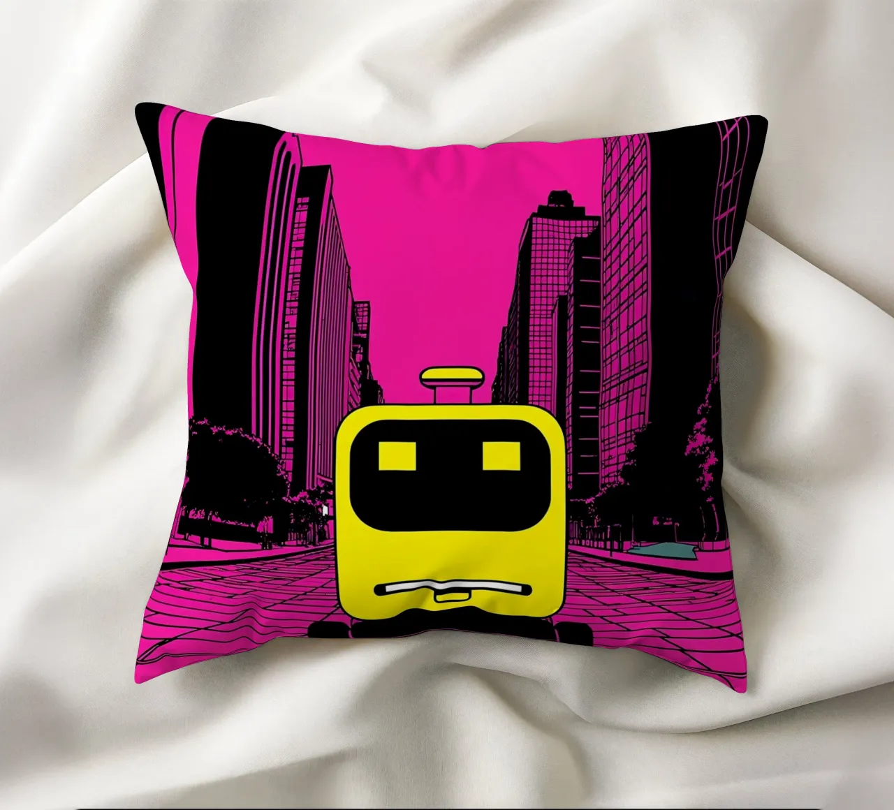 Robot - Pop Art cuscino da ColorCrash Gallery