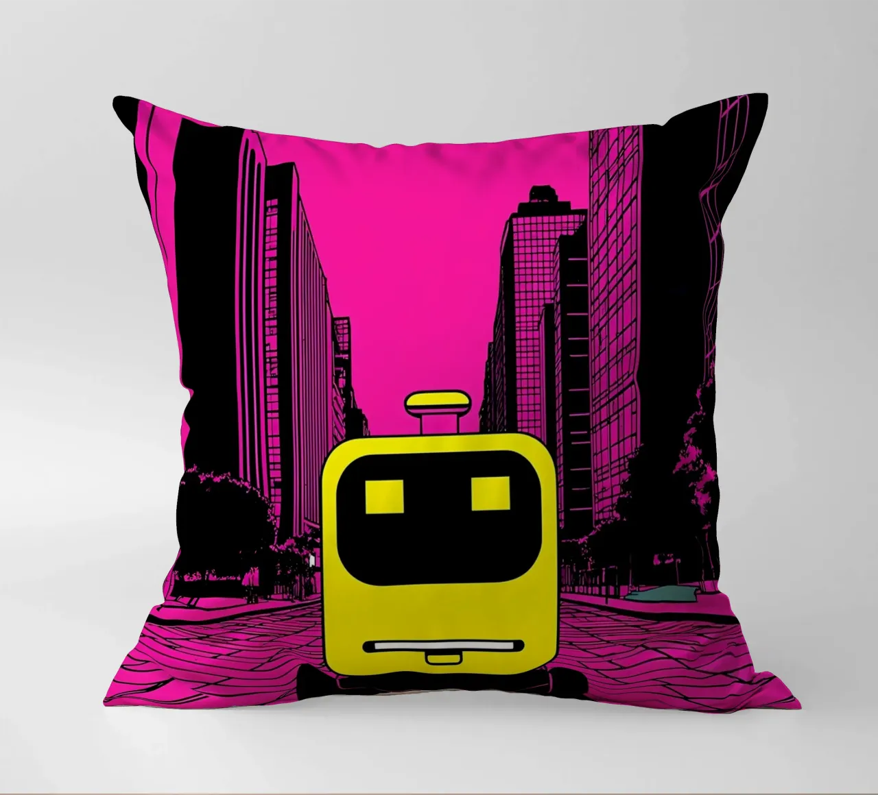 Robot - Pop Art cuscino da ColorCrash Gallery
