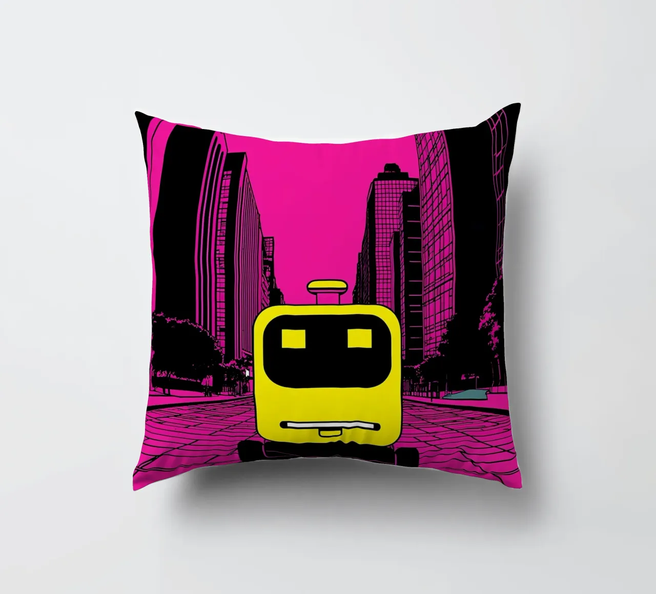 Robot - Pop Art cuscino da ColorCrash Gallery