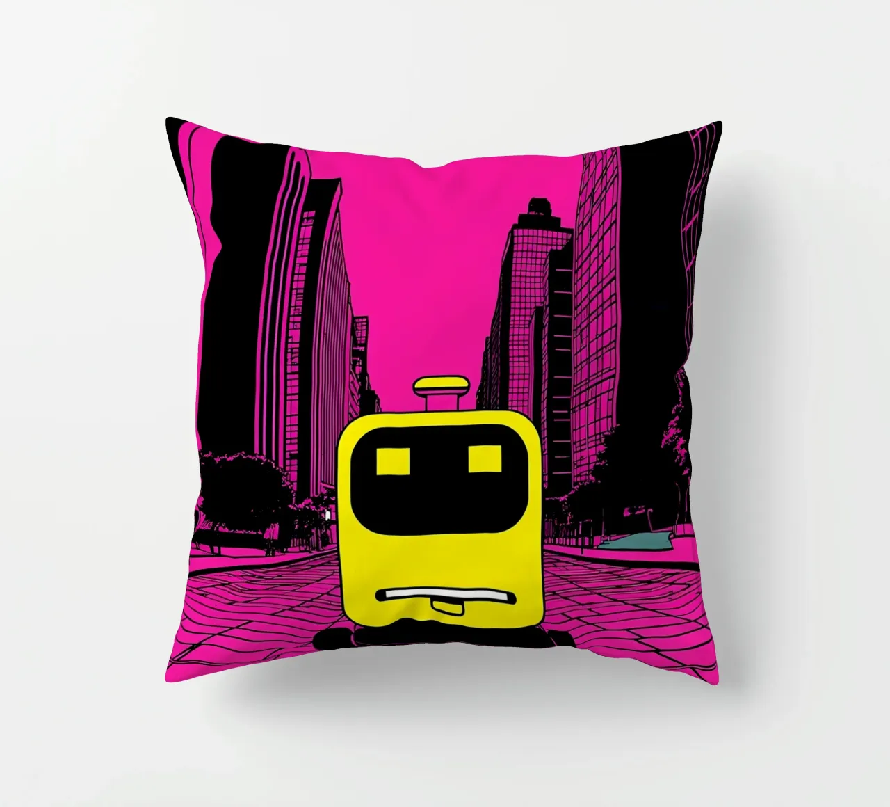 Robot - Pop Art cuscino da ColorCrash Gallery