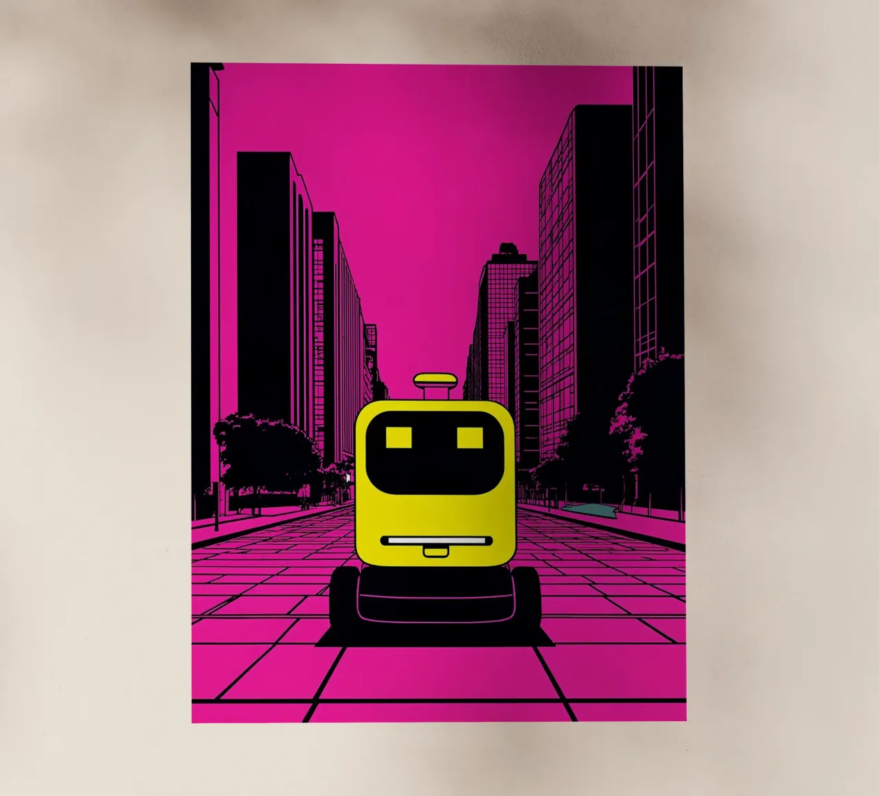 Robot - Pop Art pellicola backlit da ColorCrash Gallery