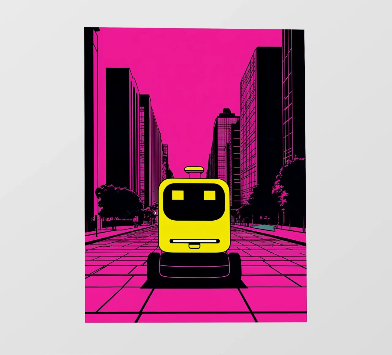 Robot - Pop Art pellicola backlit da ColorCrash Gallery