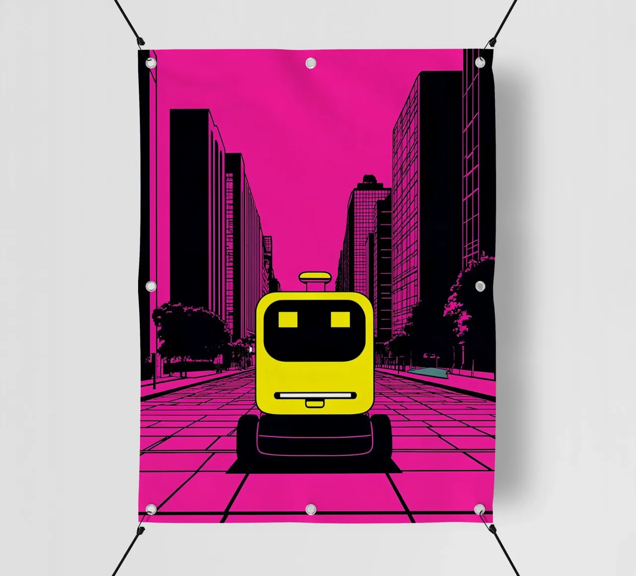 Robot - Pop Art telo in pvc da ColorCrash Gallery