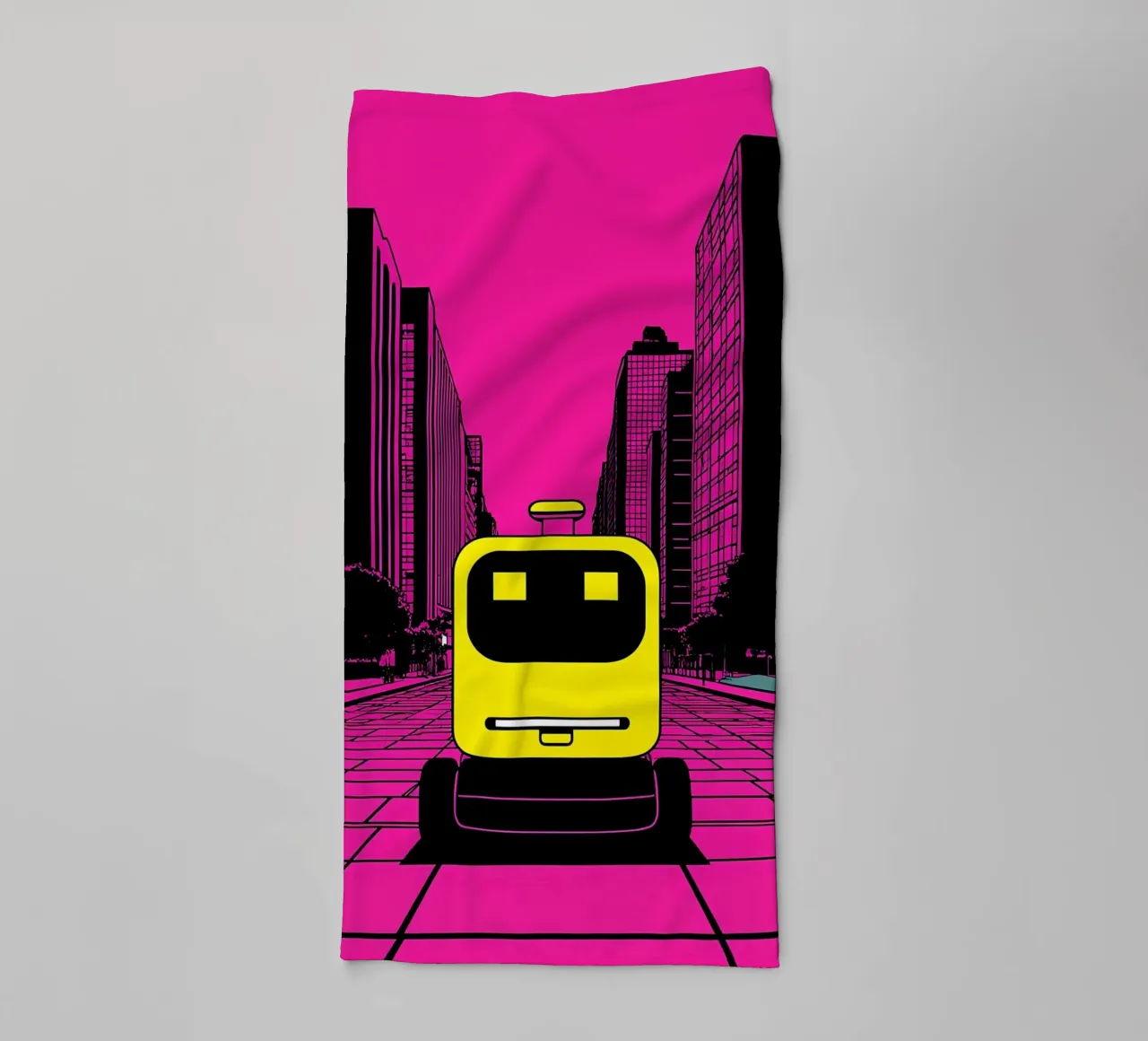 Robot - Pop Art asciugamano da bagno da ColorCrash Gallery