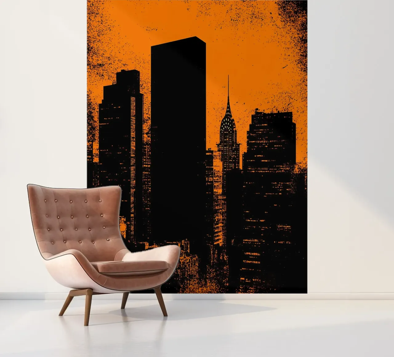 Stad - Pop-art fotobehang van ColorCrash Gallery