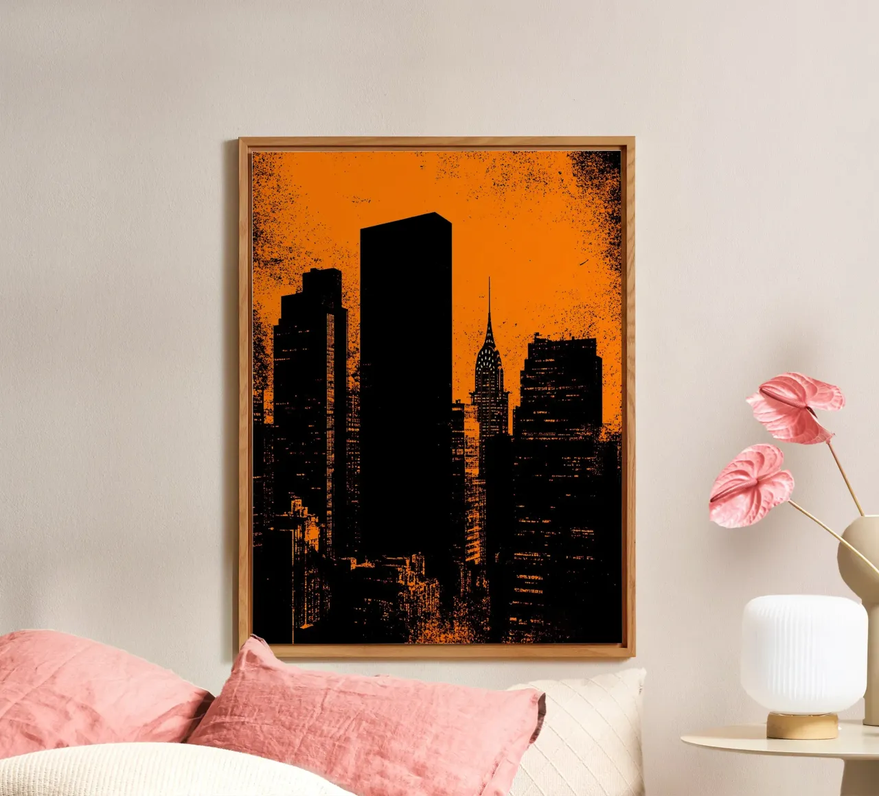 Città - Pop Art alluminio dibond da ColorCrash Gallery