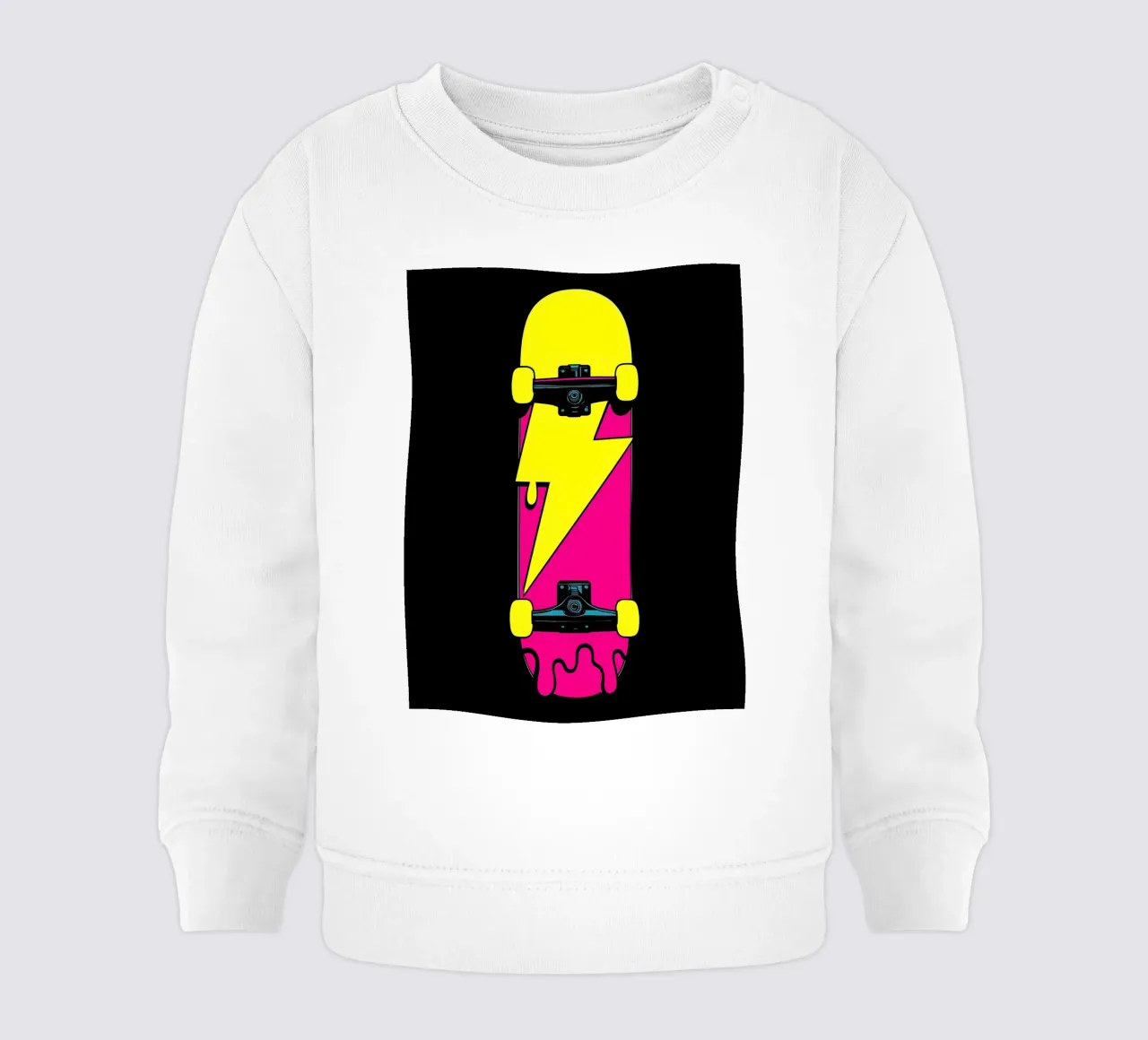 Skateboard Saetta - Pop Art felpa neonato da ColorCrash Gallery