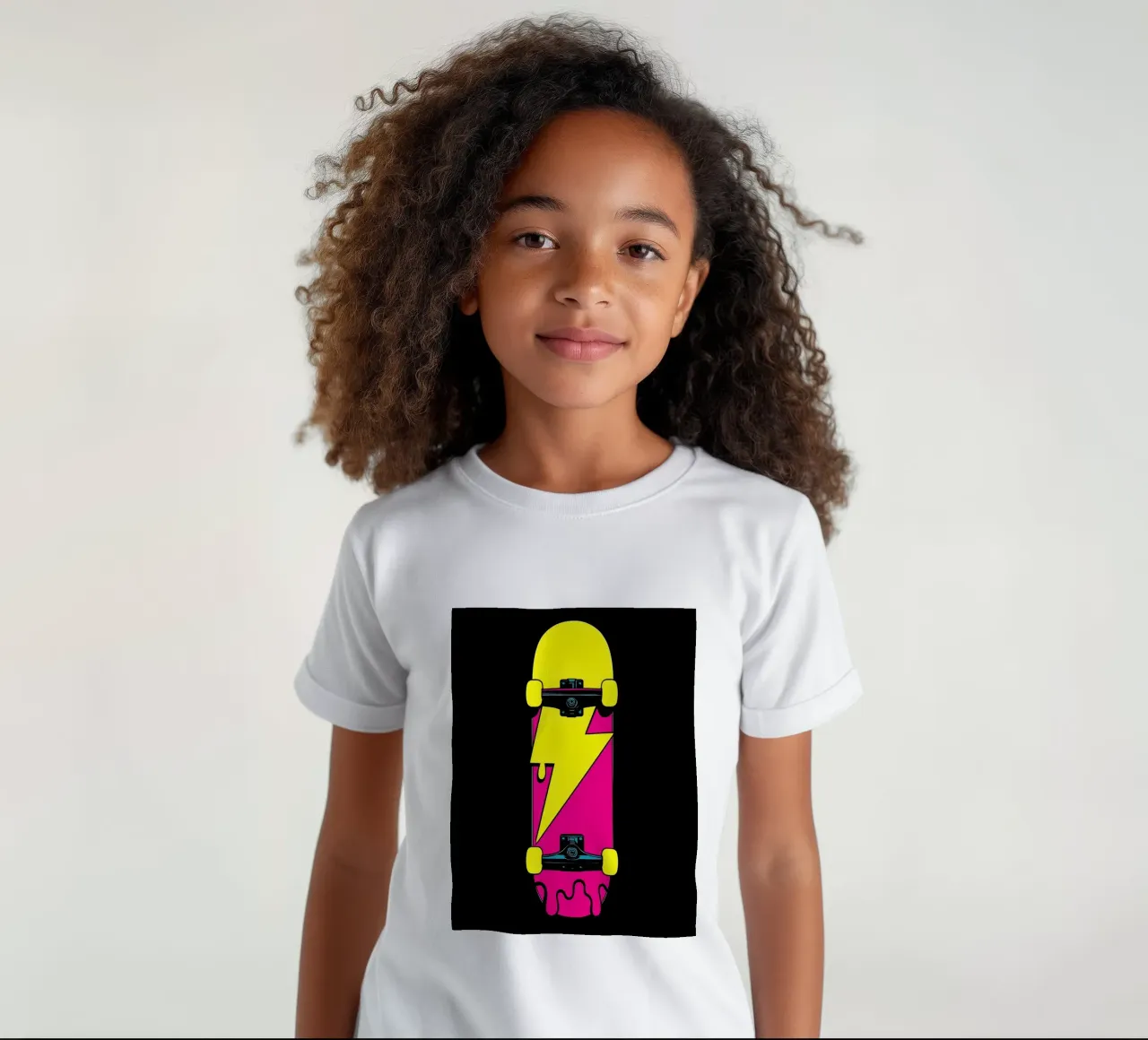 Lightning Skateboard - Pop Art kids t-shirt by ColorCrash Gallery