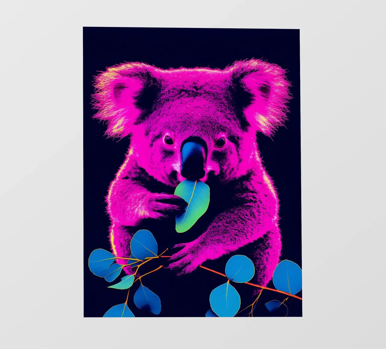 Koala - Pop Art pellicola backlit da ColorCrash Gallery