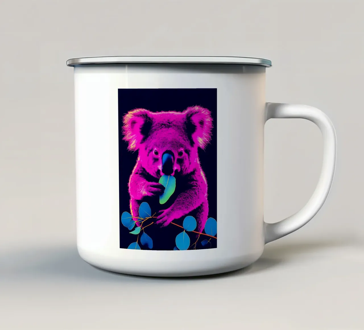 Koala - Pop Art tazza in smalto da ColorCrash Gallery