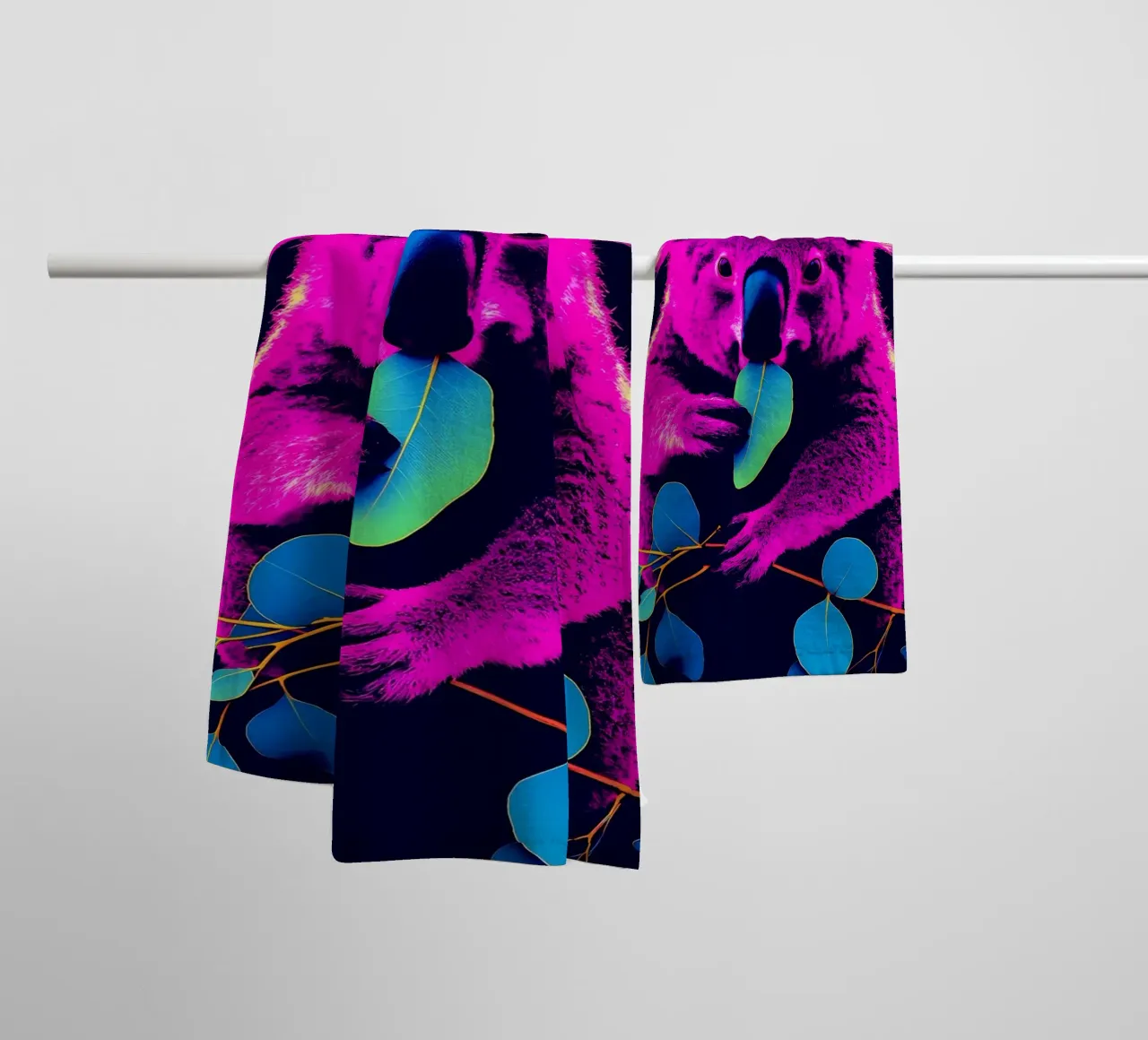 Koala - Pop Art asciugamano da bagno da ColorCrash Gallery