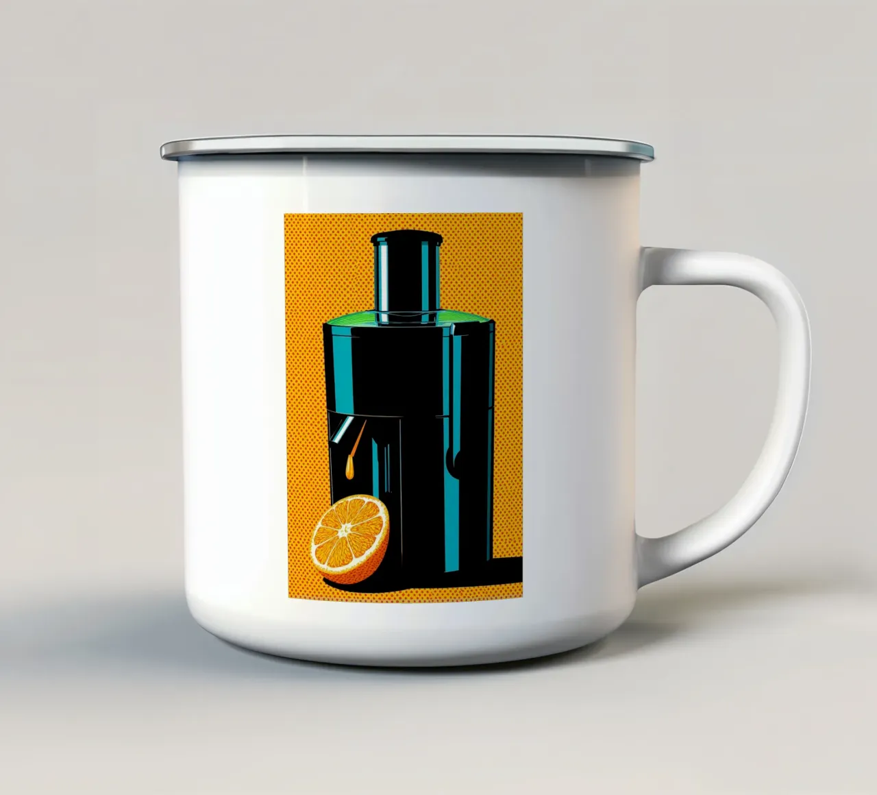 Sapmachine - Pop Art emaille mok van ColorCrash Gallery