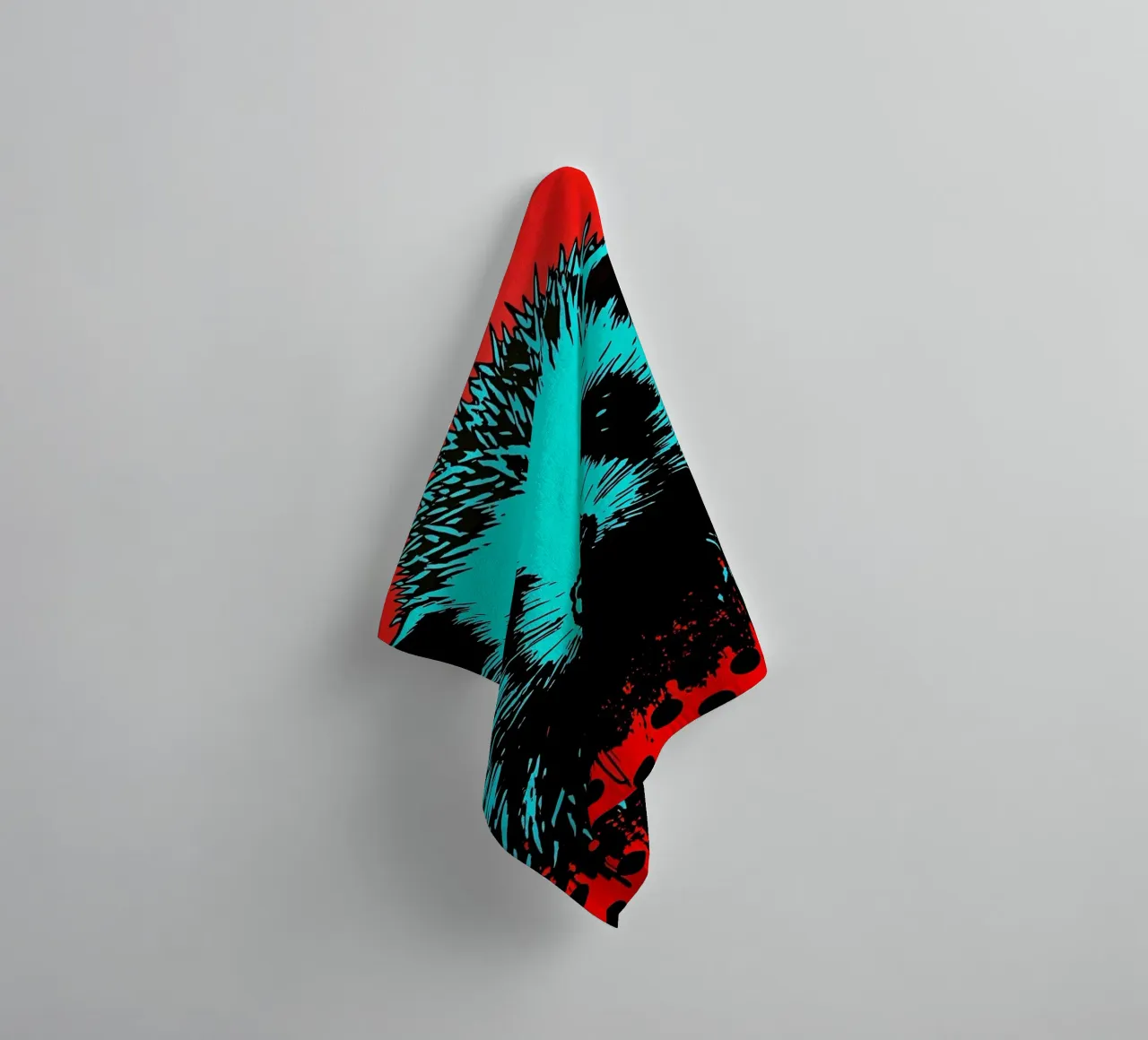 Riccio - Pop Art asciugamano da bagno da ColorCrash Gallery