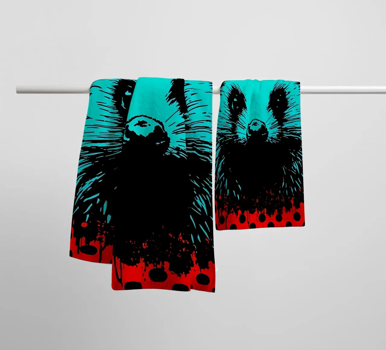 Riccio - Pop Art asciugamano da bagno da ColorCrash Gallery