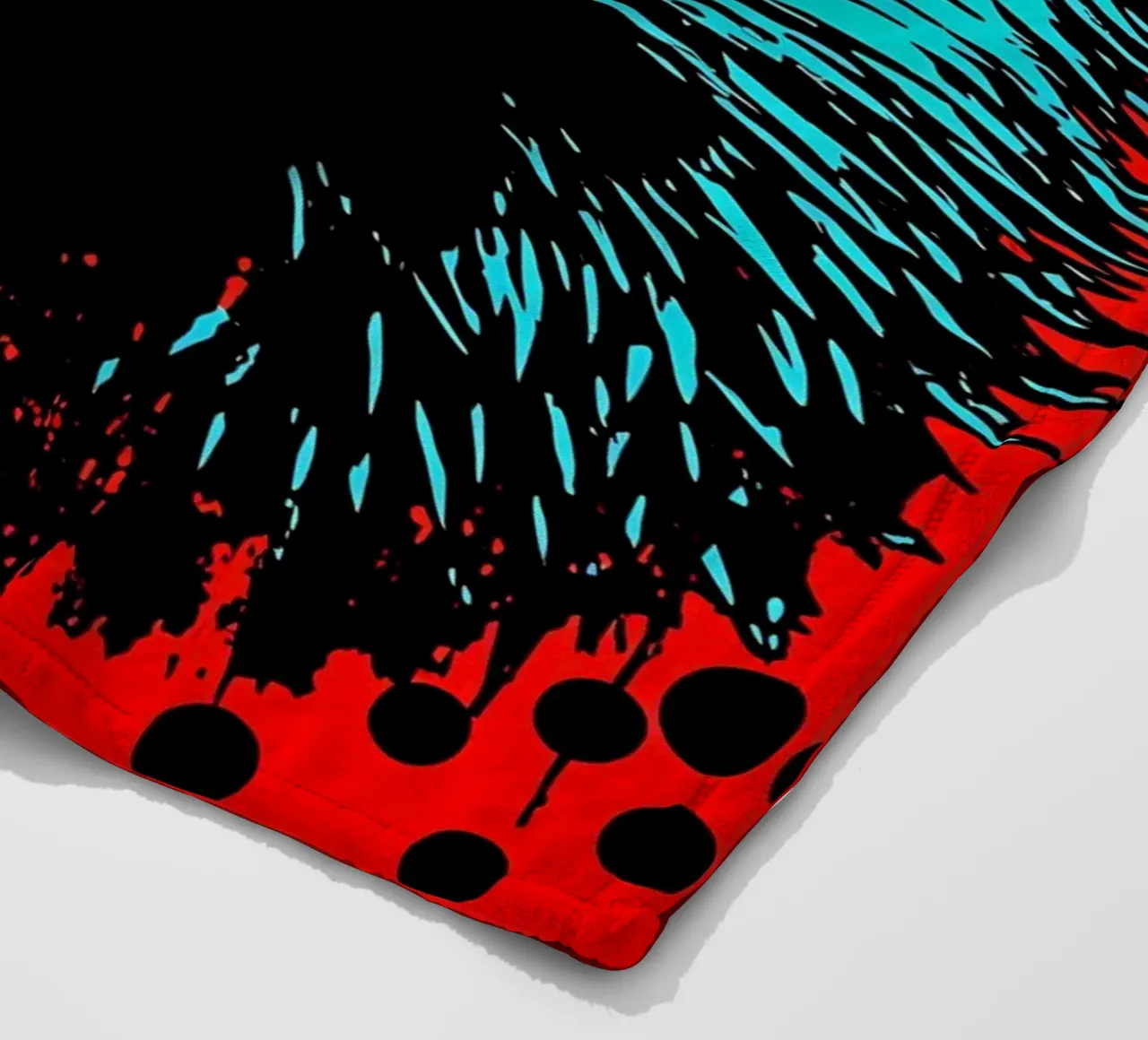Riccio - Pop Art coperta in pile da ColorCrash Gallery