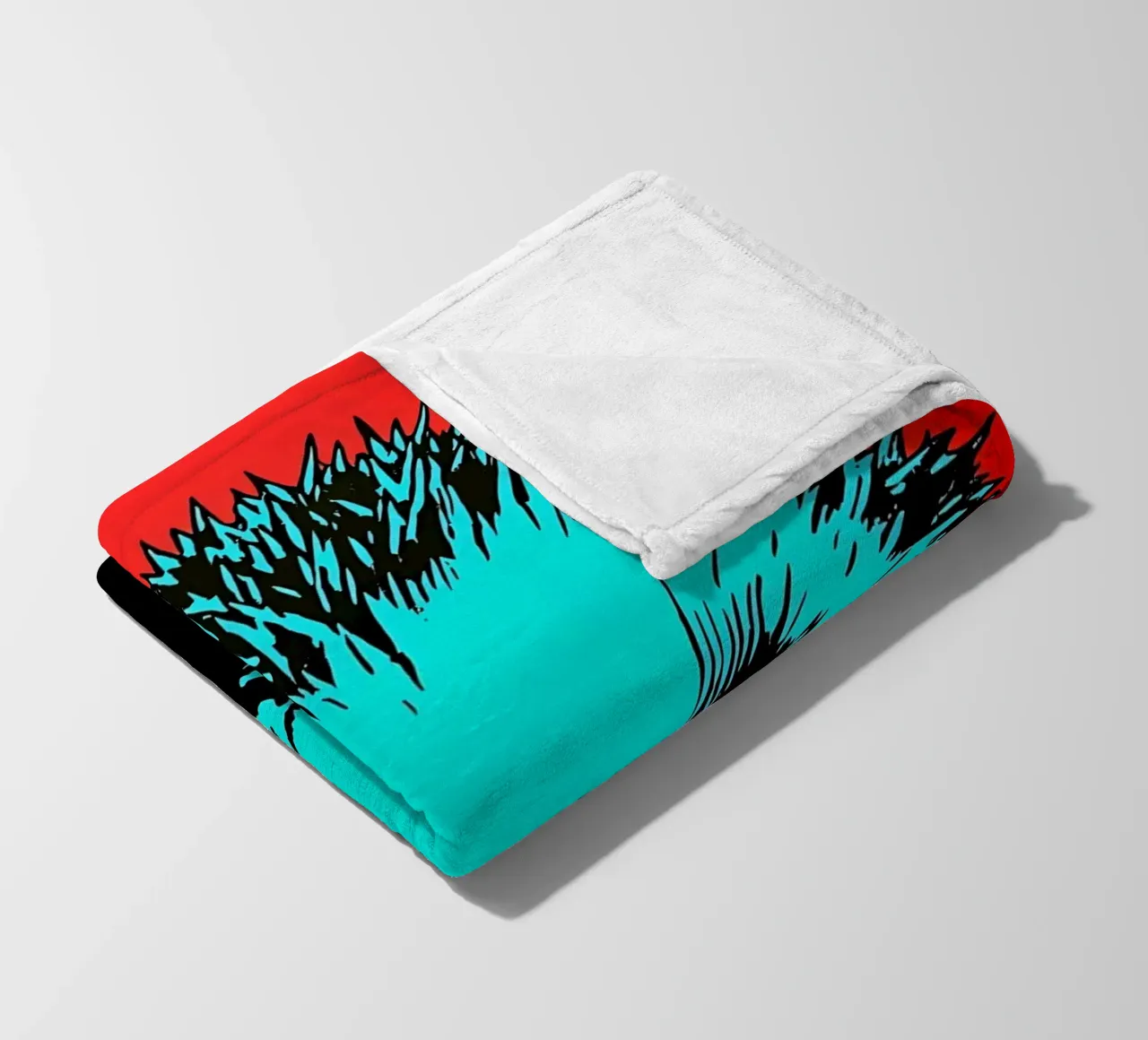 Riccio - Pop Art coperta in pile da ColorCrash Gallery