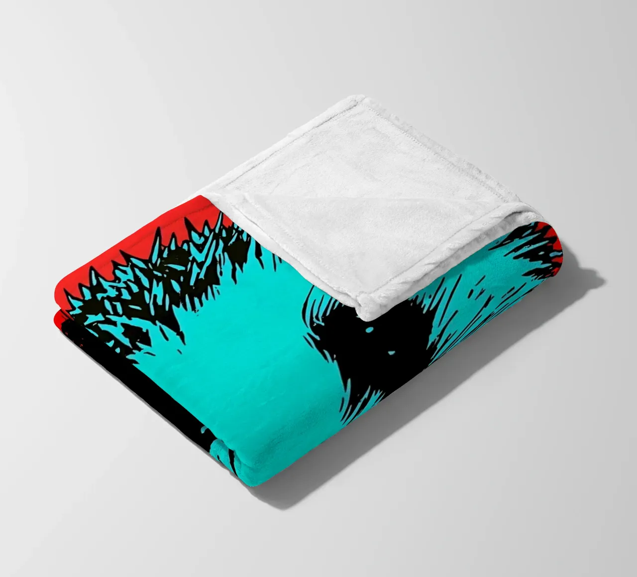 Riccio - Pop Art coperta in pile da ColorCrash Gallery