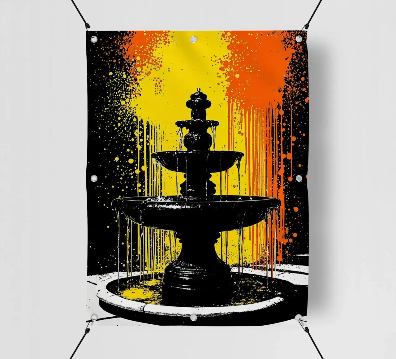 Fontana - Pop Art telo in pvc da ColorCrash Gallery