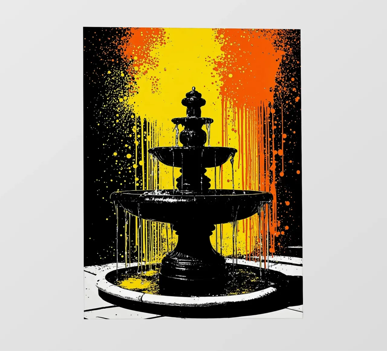 Fontana - Pop Art telo in pvc da ColorCrash Gallery