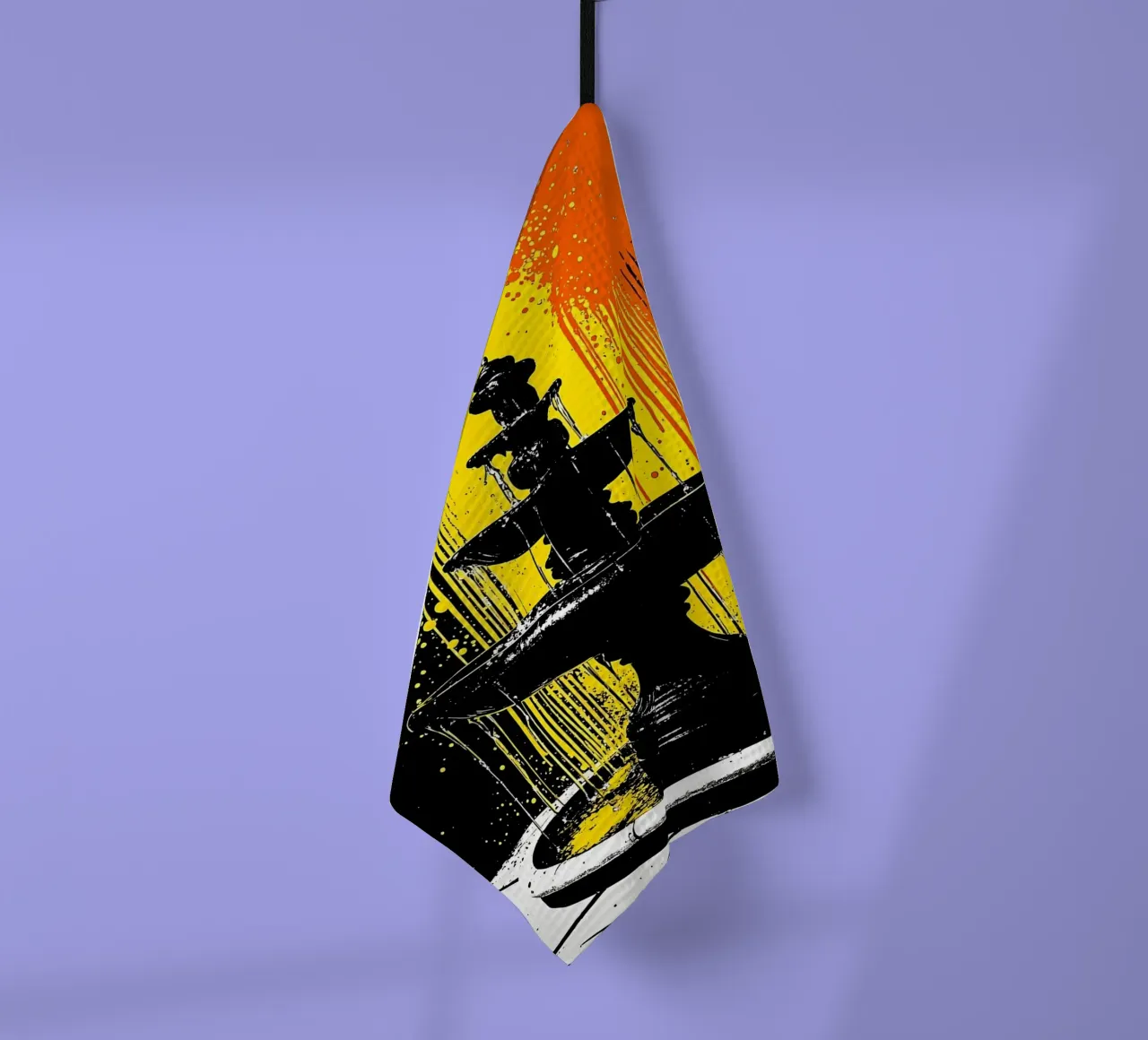 Fountain - Pop Art tea towel by ColorCrash Gallery