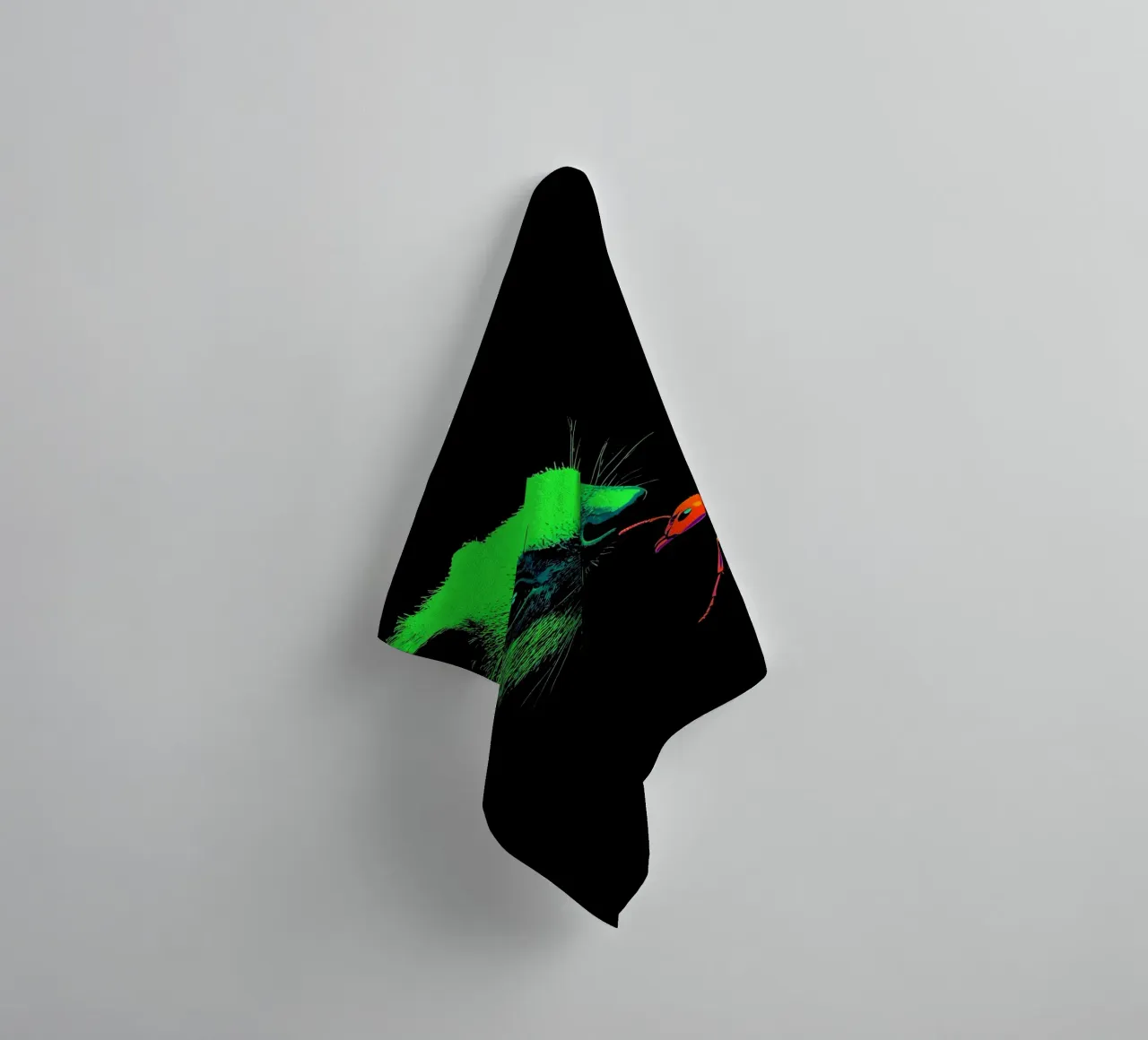 Weasal And Ant - Pop Art towel by ColorCrash Gallery